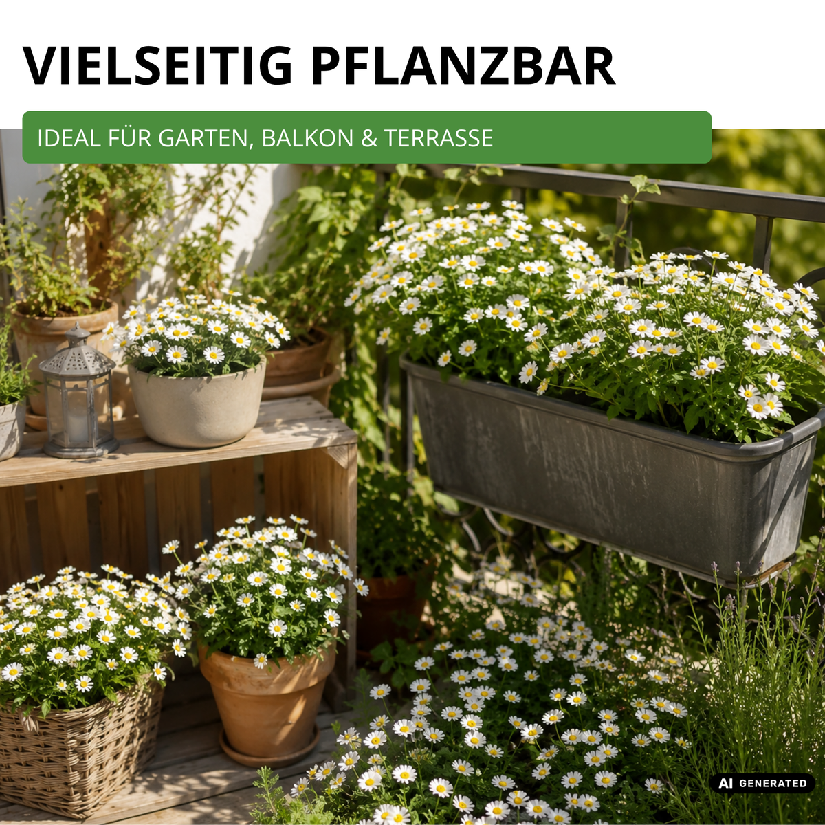 Gänseblümchen Einfach weiß Saatgut