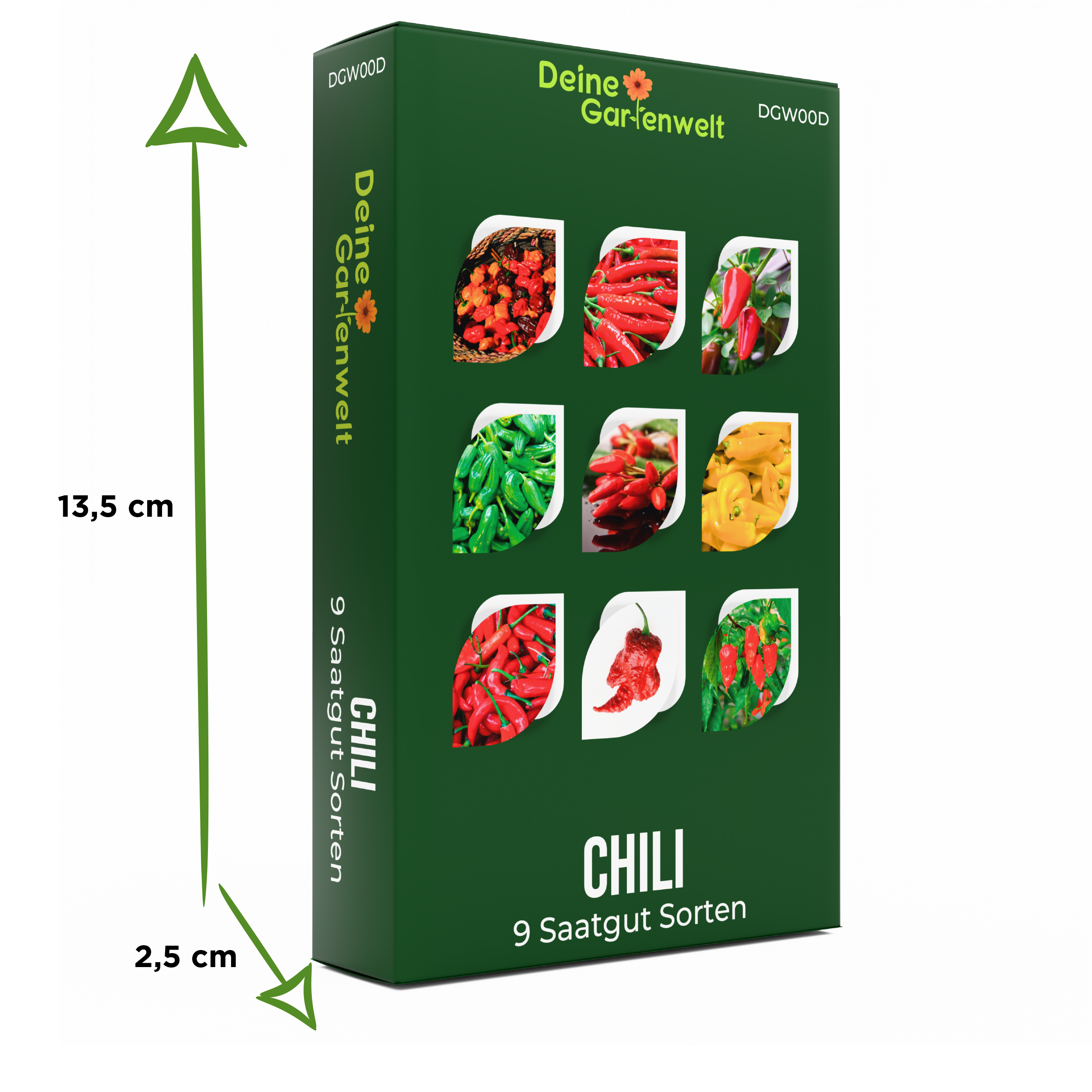 Chilisamen-Set mit 9 Sorten