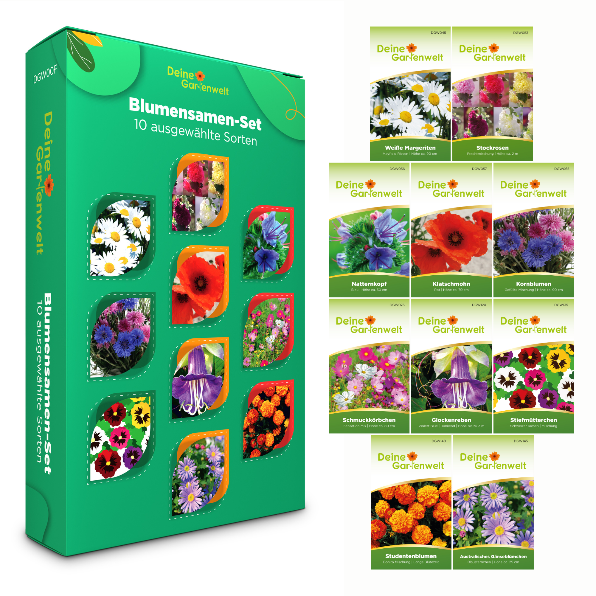 Blumensamen-Set mit 10 Sorten