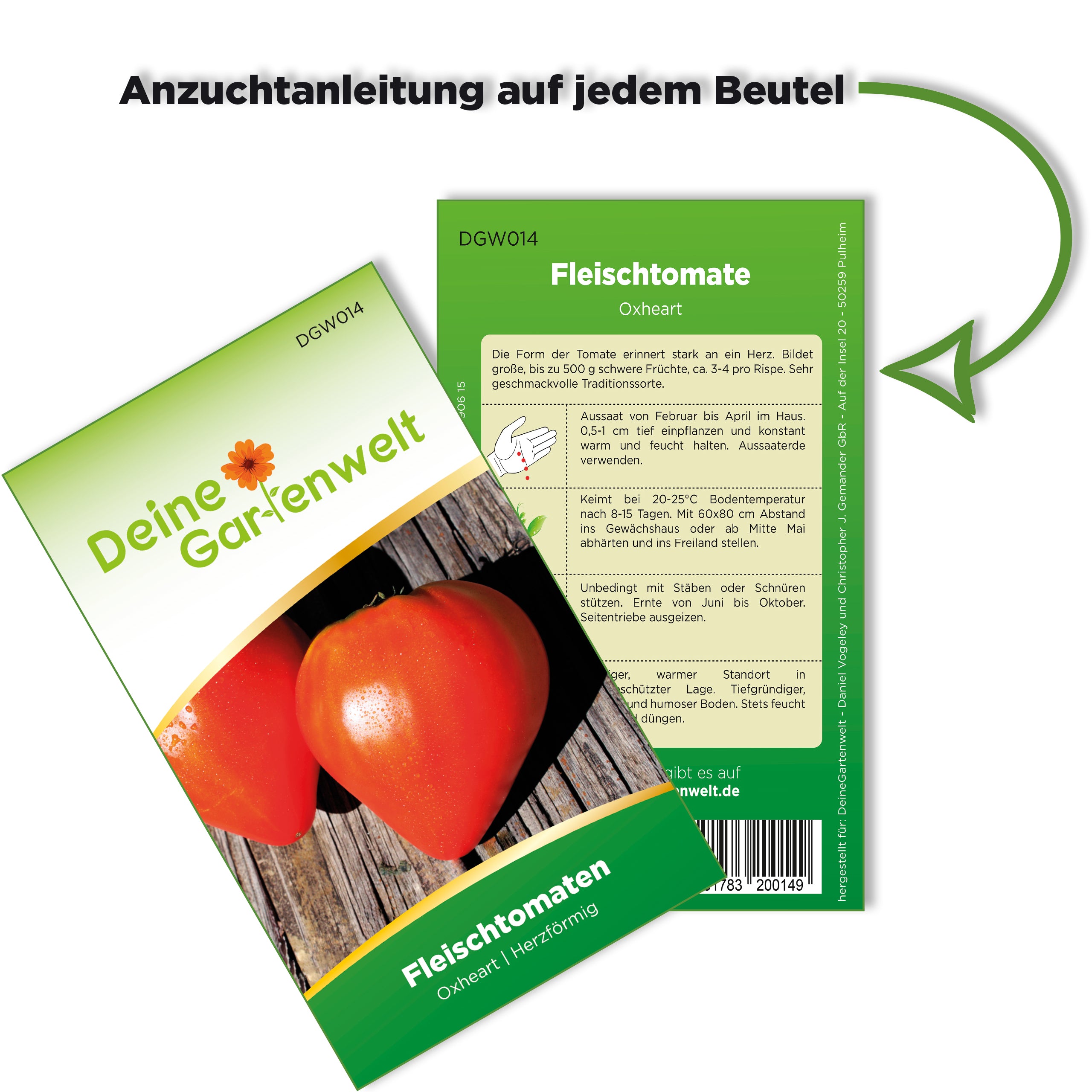 Fleischtomate Oxheart (Ochsenherz)