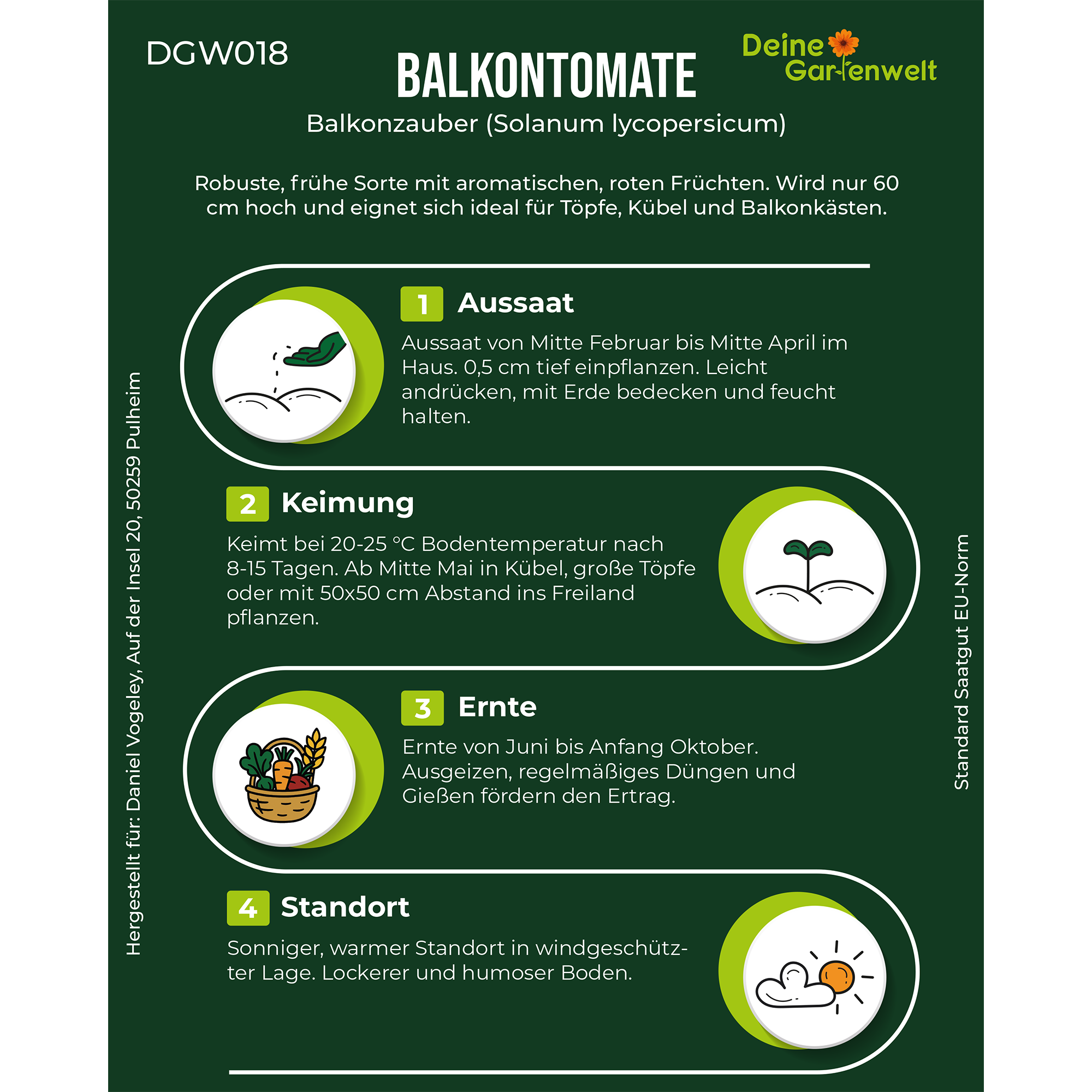 Balkontomate rot Balkonzauber