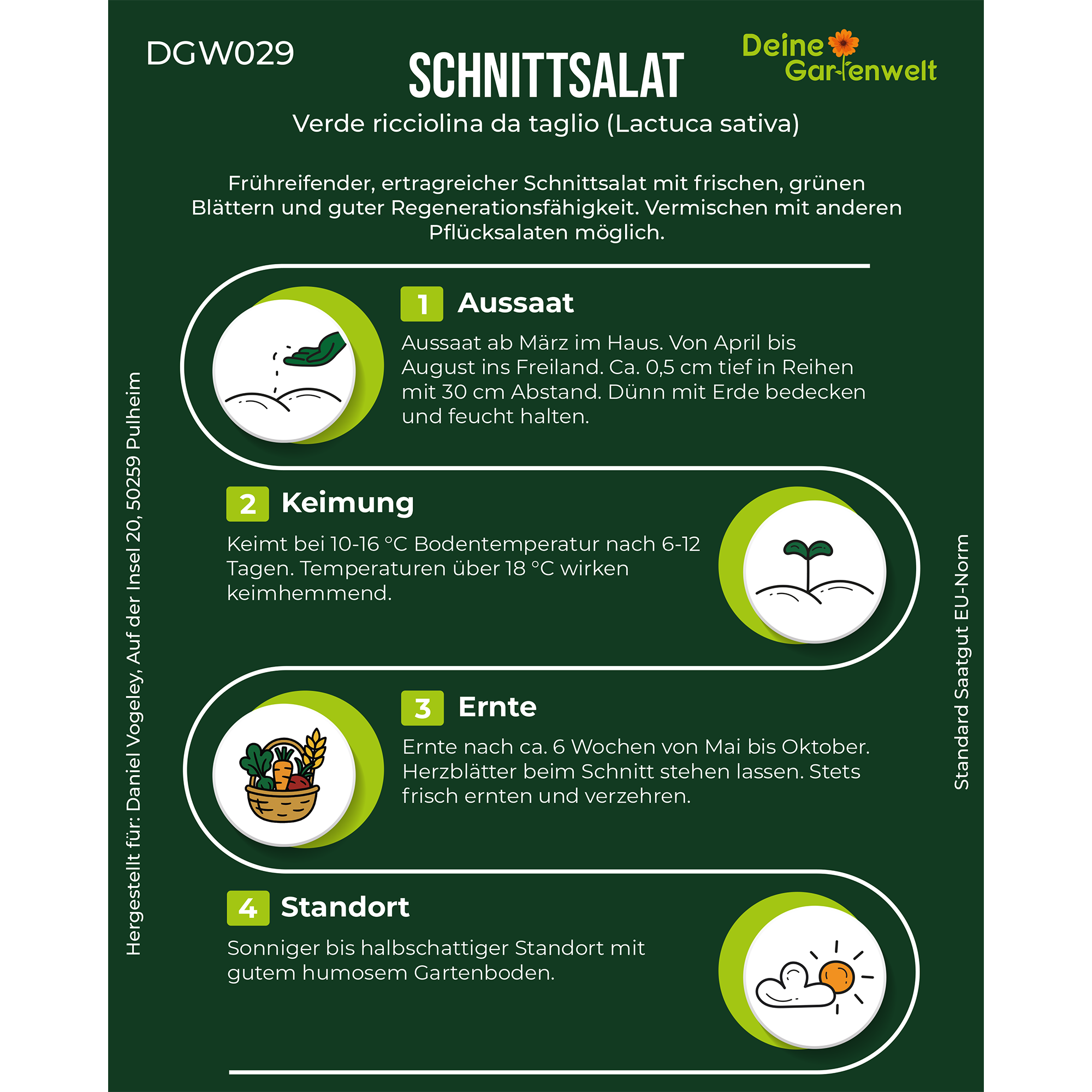 Schnittsalat Verde ricciolina da taglio