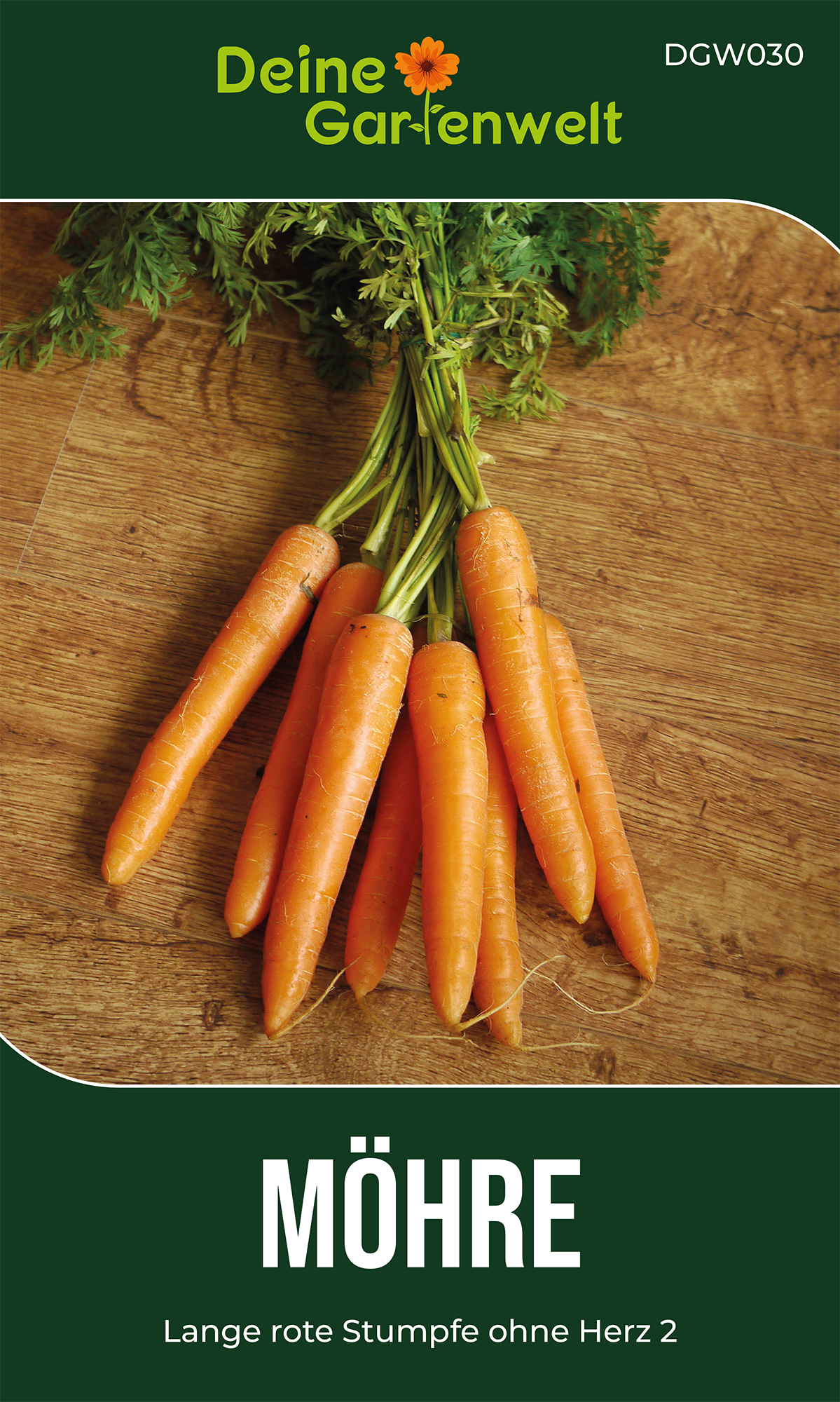 Möhren lange rote Stumpfe ohne Herz 2