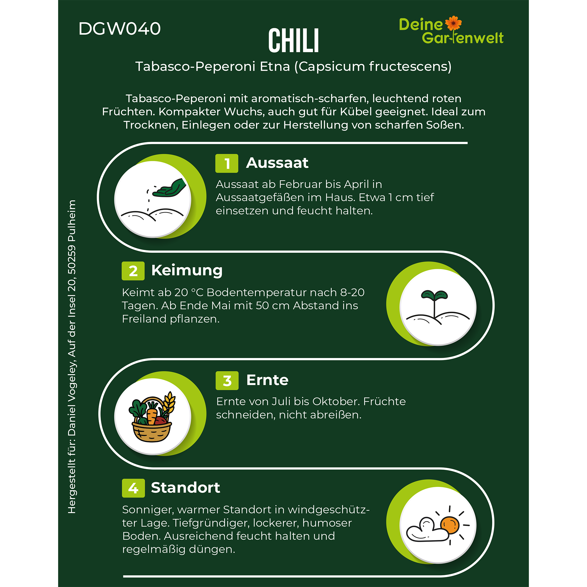 Chili Tabasco Peperoni Etna