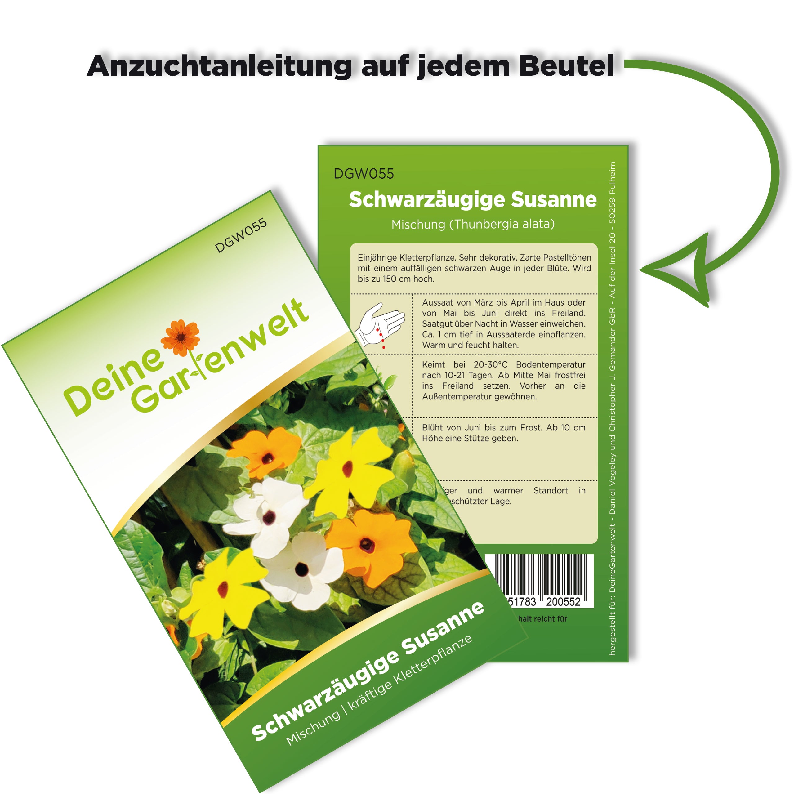 Schwarzäugige Susanne Mischung