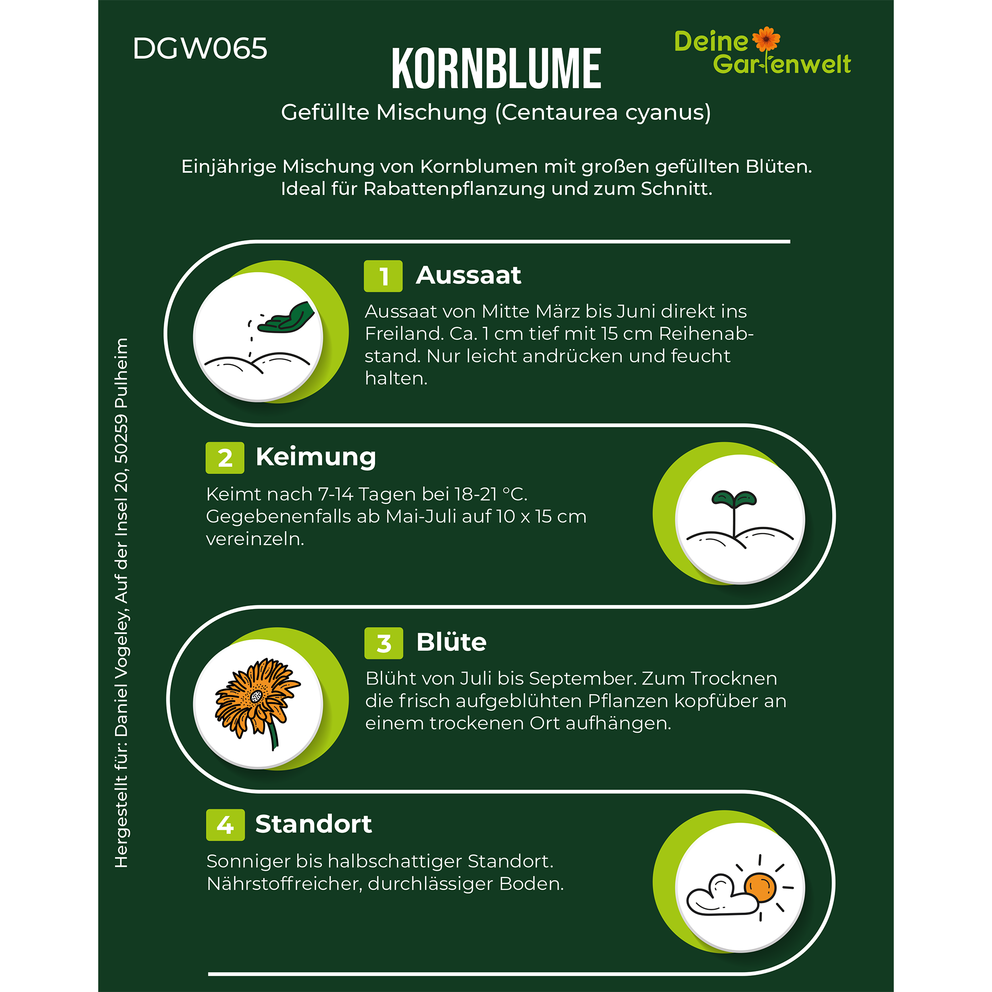 Kornblumen Gefüllte Mischung