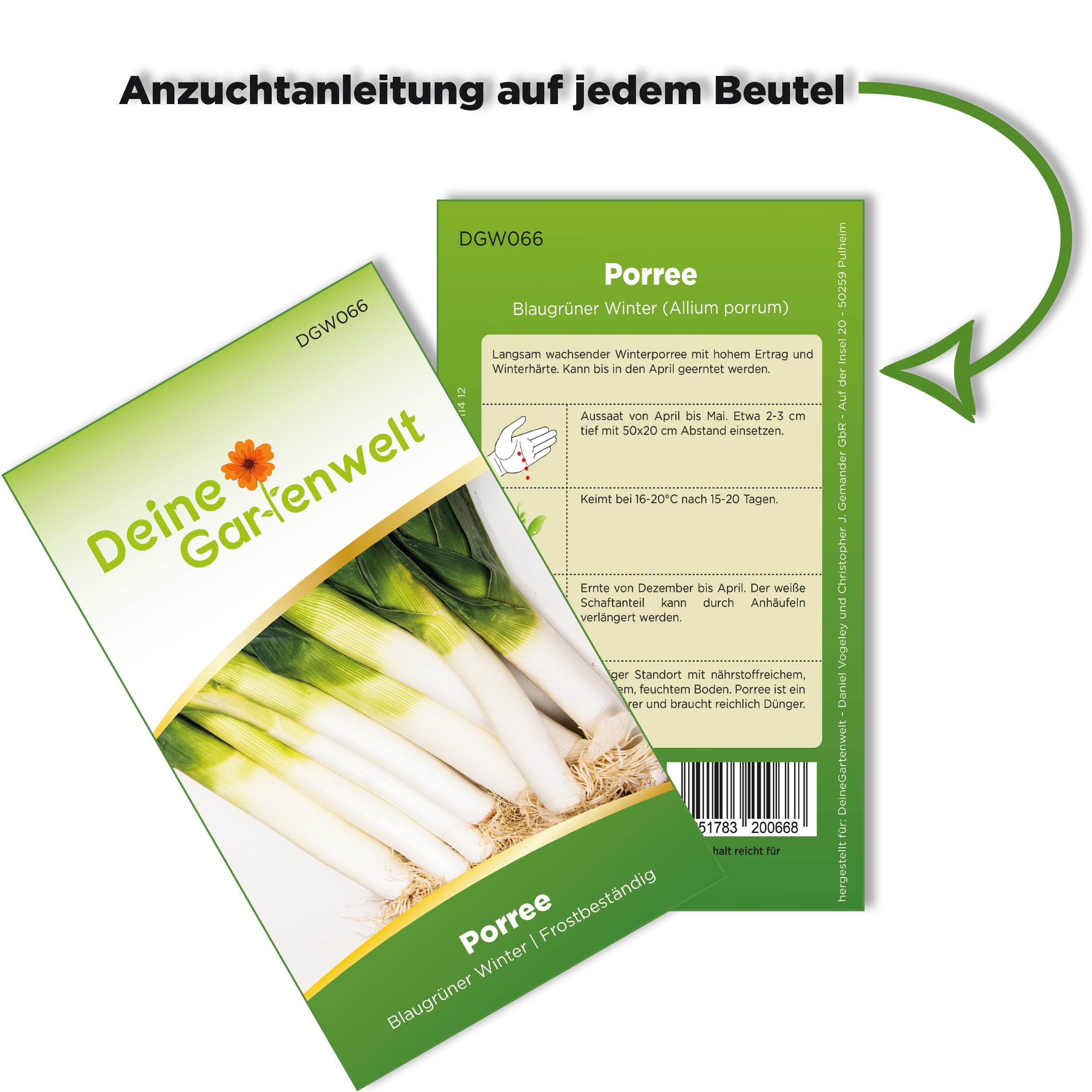 Porree Lauch Blaugrüner Winter