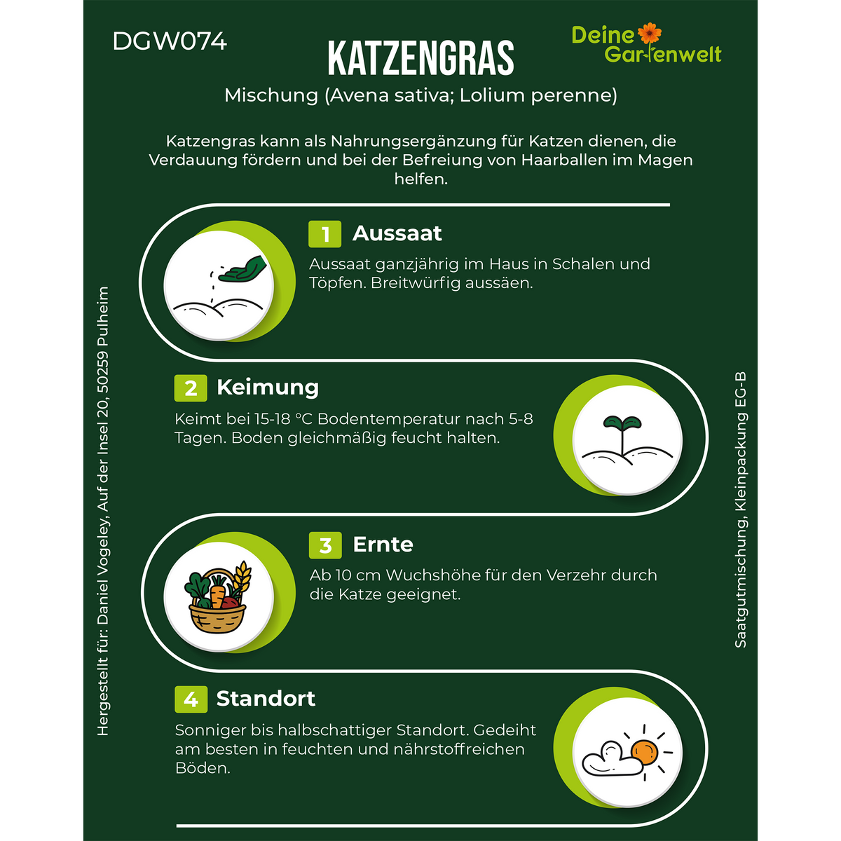 Katzengras Mischung Saatgut