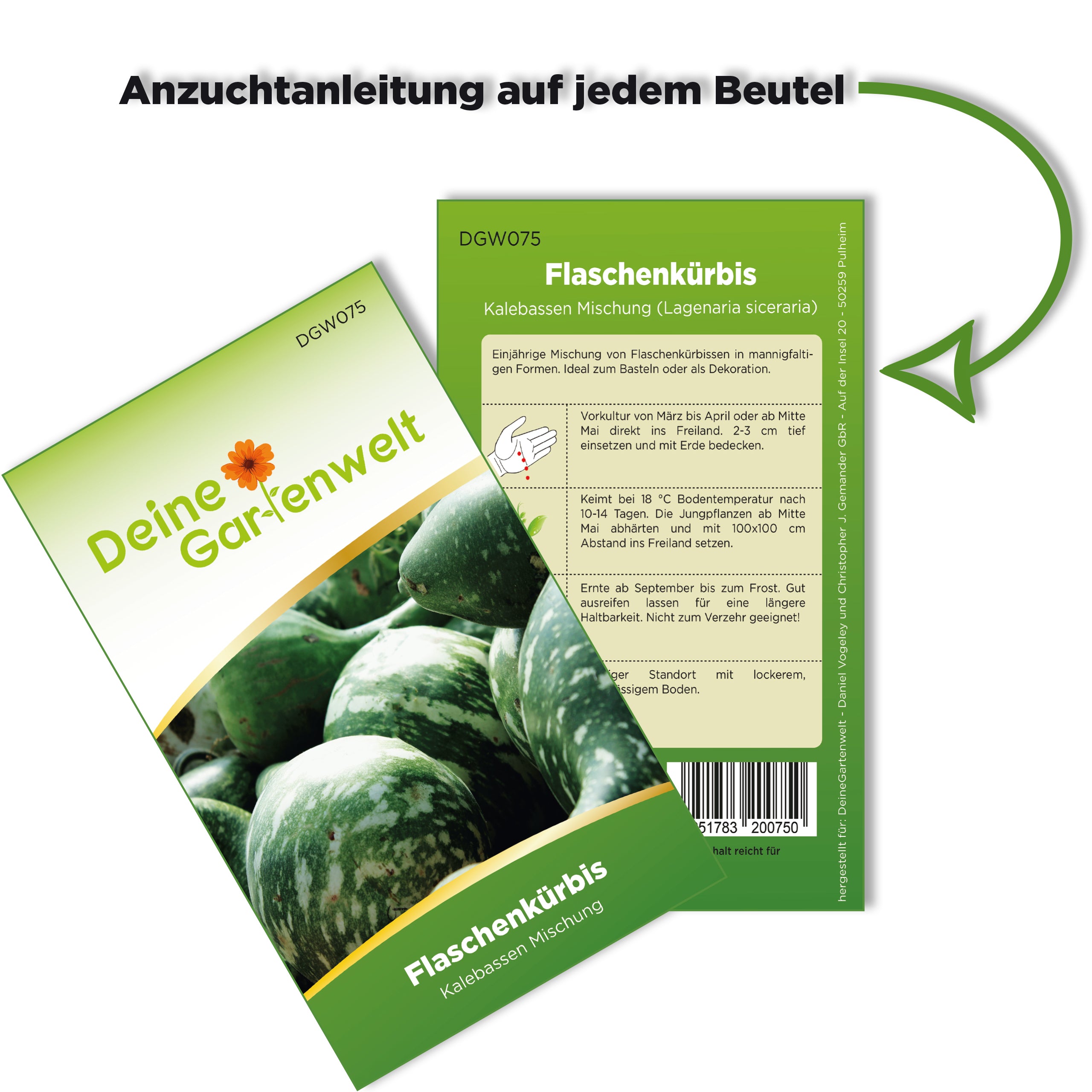 Flaschenkürbis Mischung