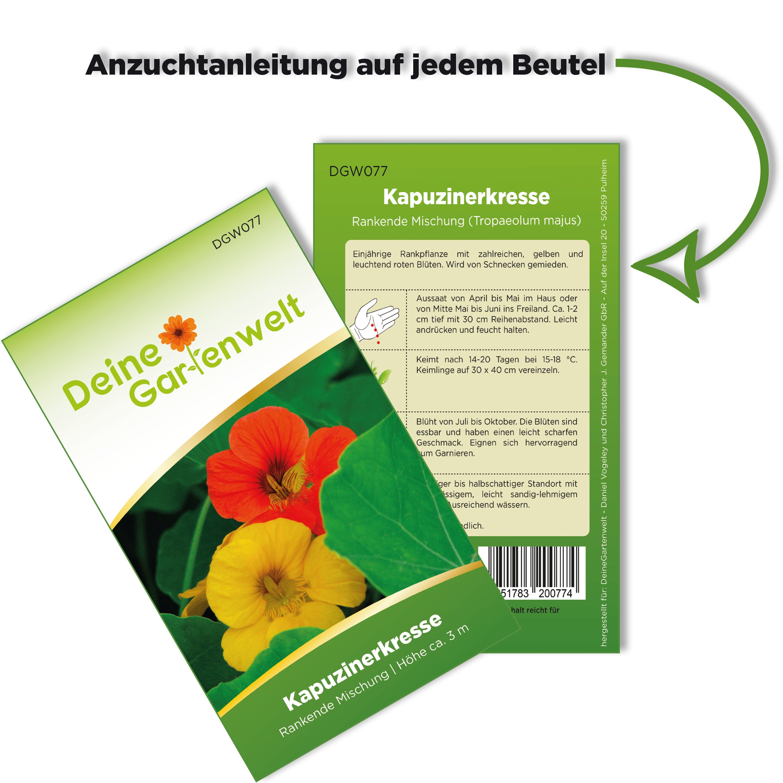 Kapuzinerkresse Rankende Mischung