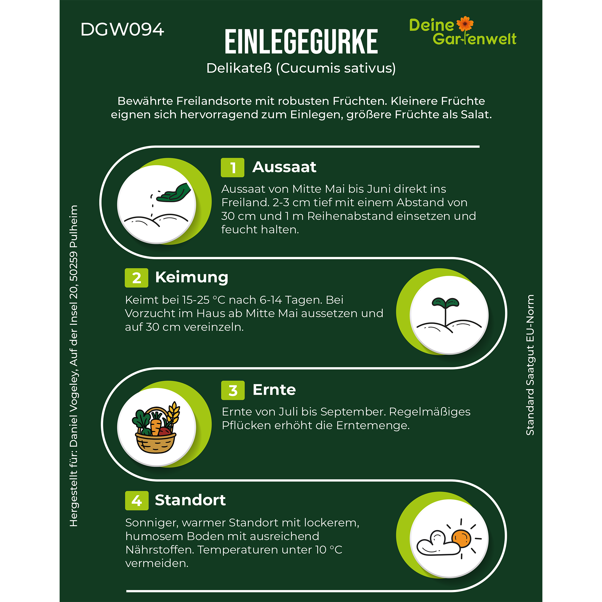 Salat- und Einlegegurken Delikateß