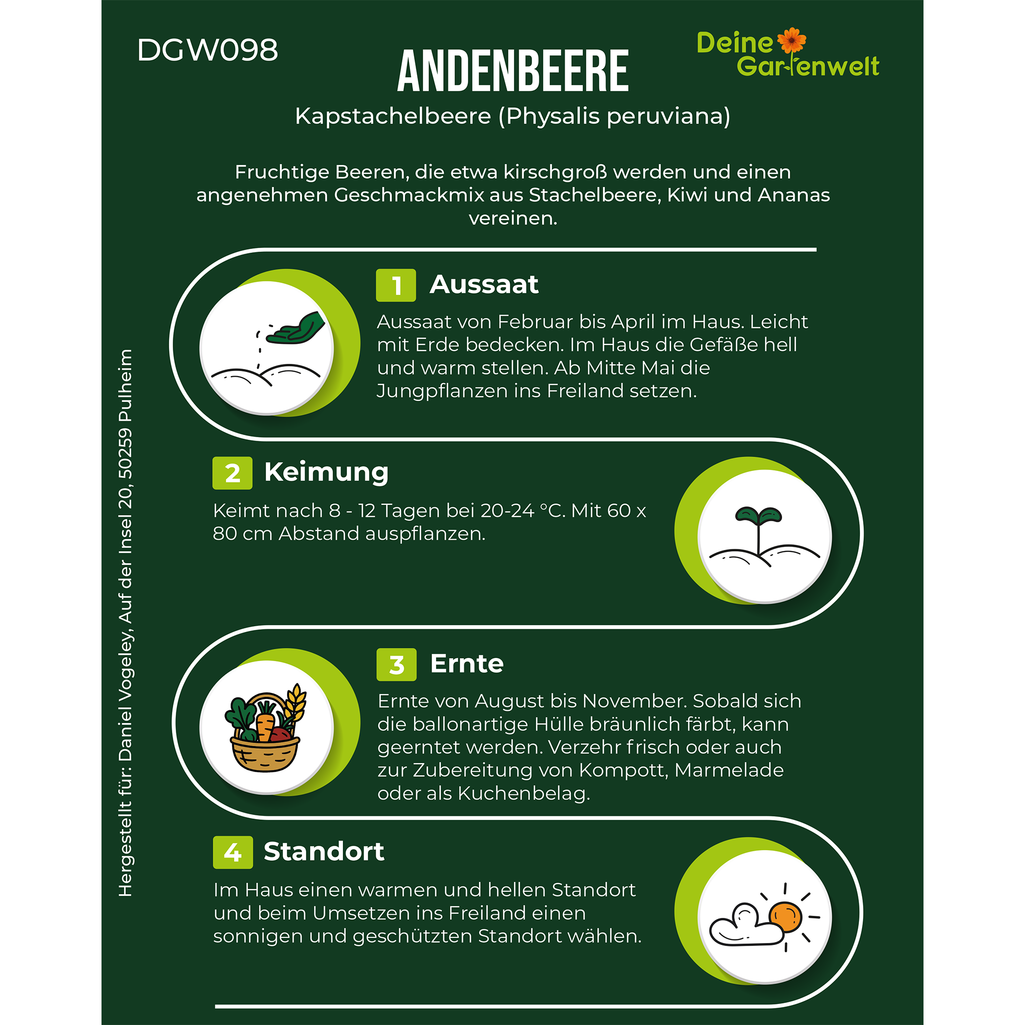 Physalis Andenbeere Kapstachelbeere