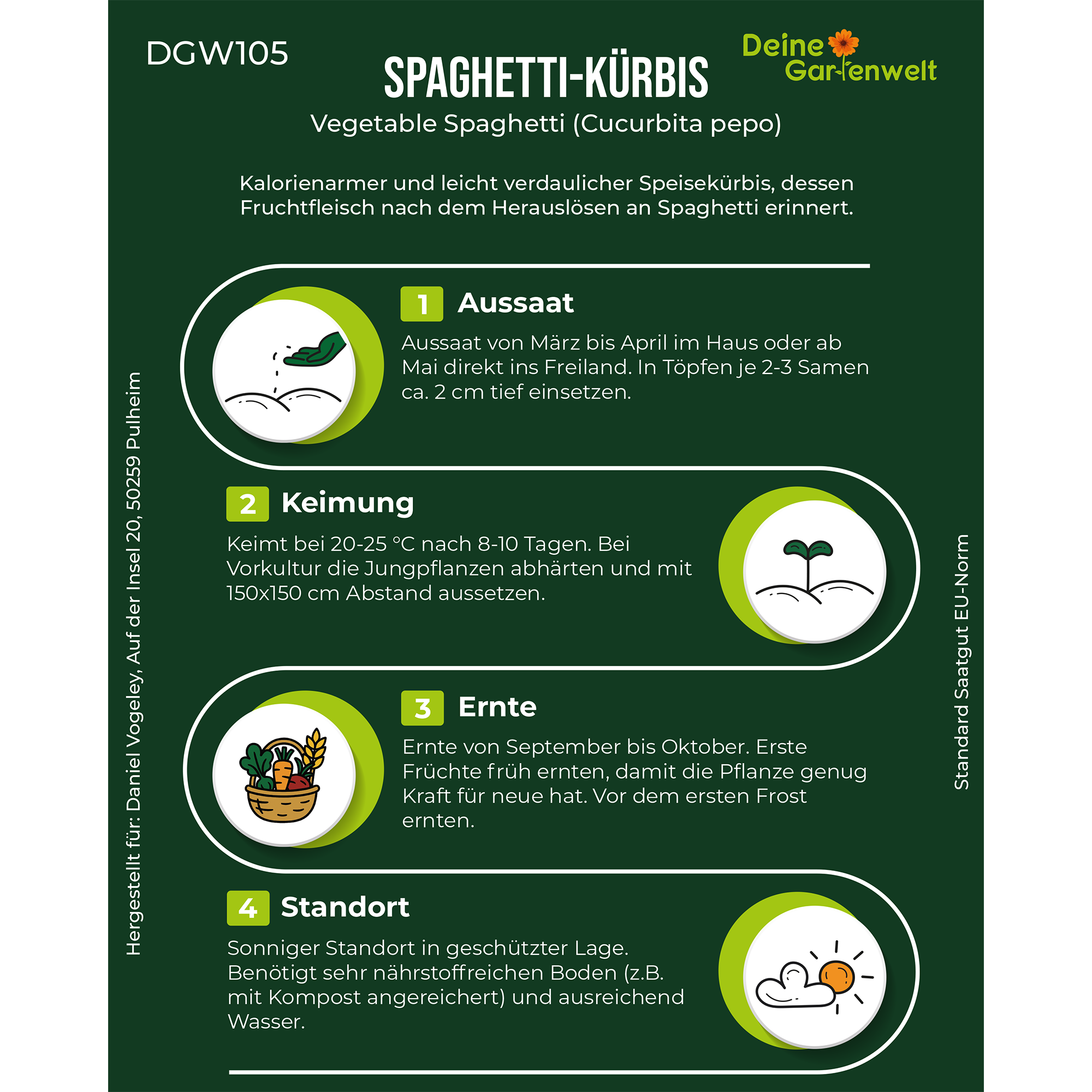 Spaghetti-Kürbis Vegetable Spaghetti