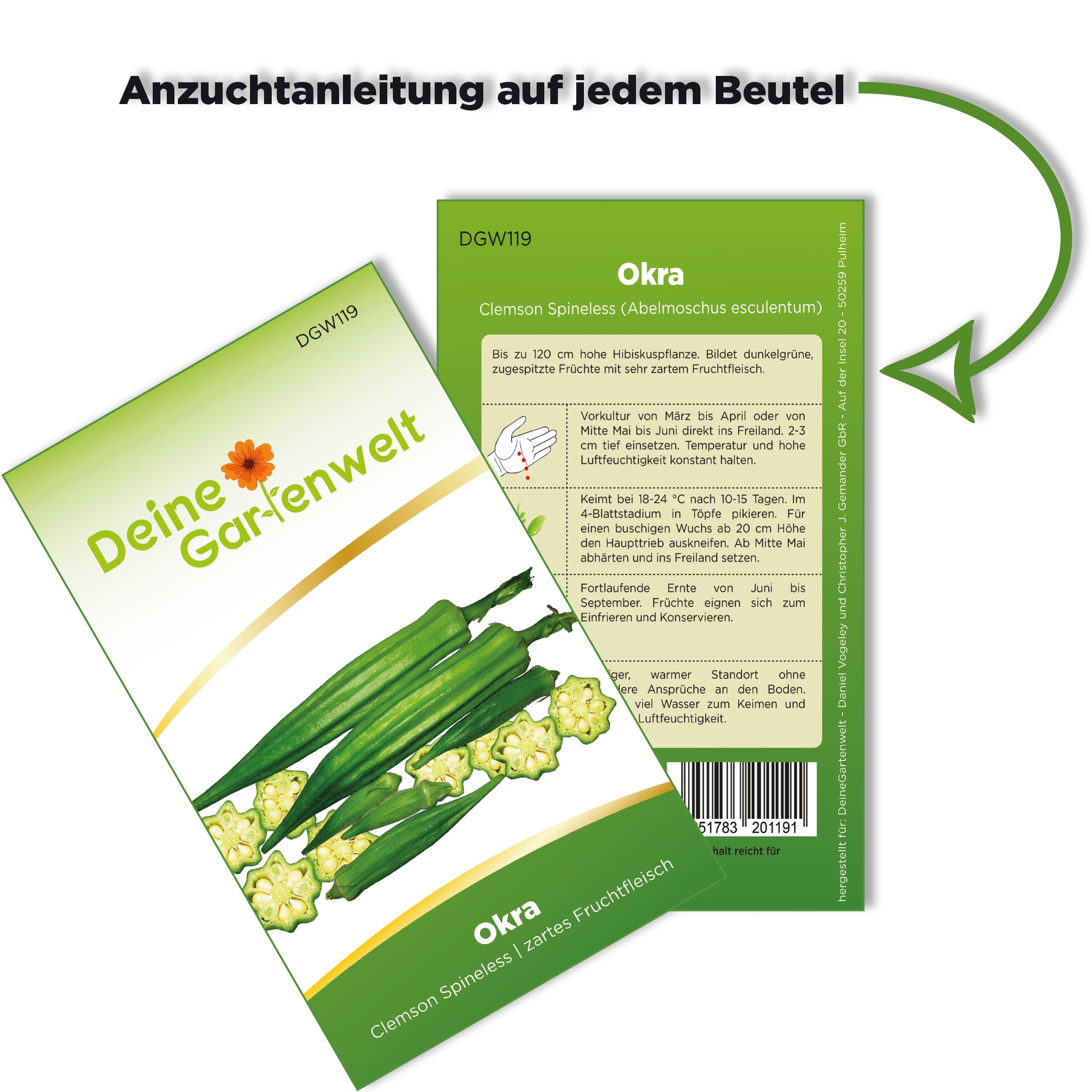 Okra Clemson Spineless