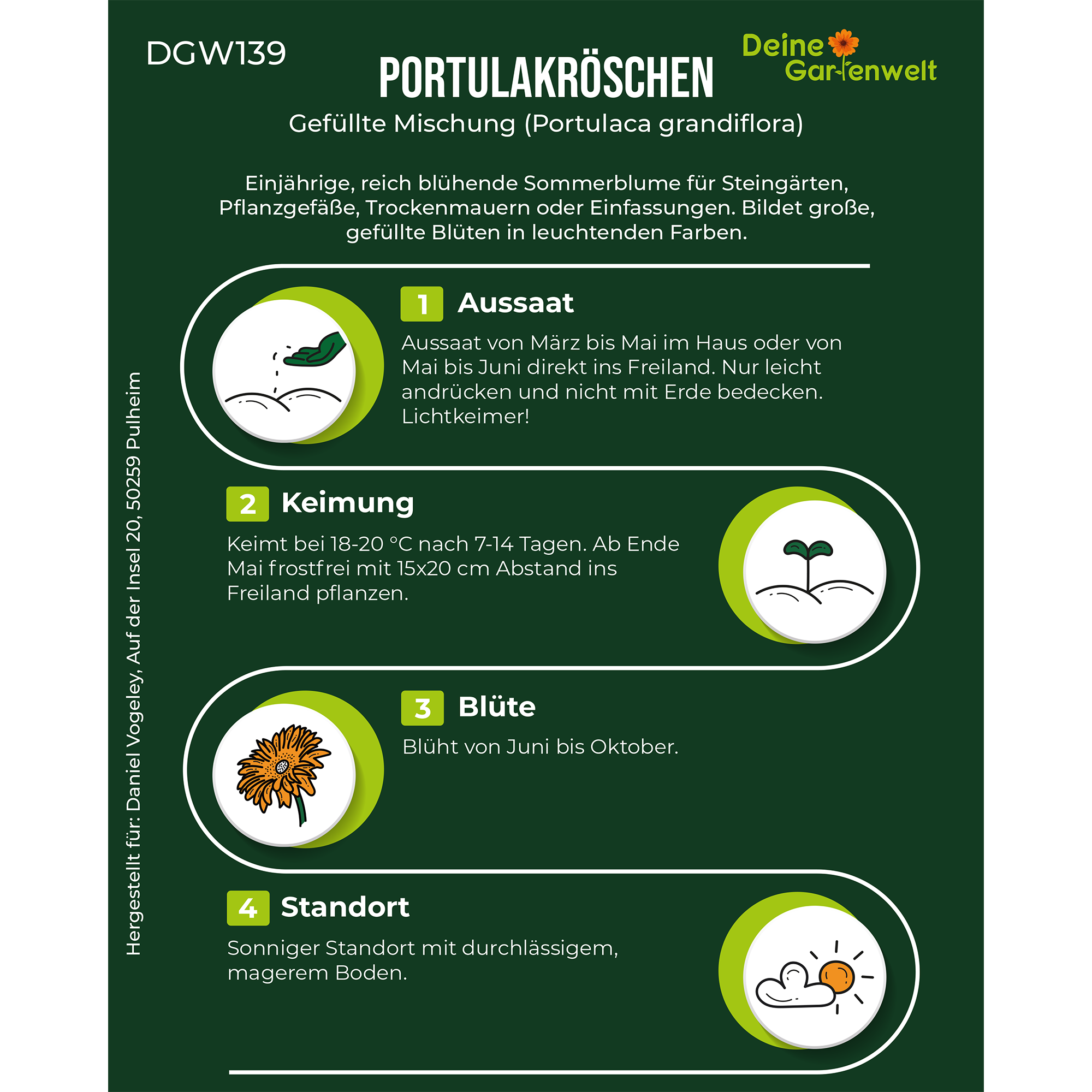 Portulakröschen Gefüllte Mischung