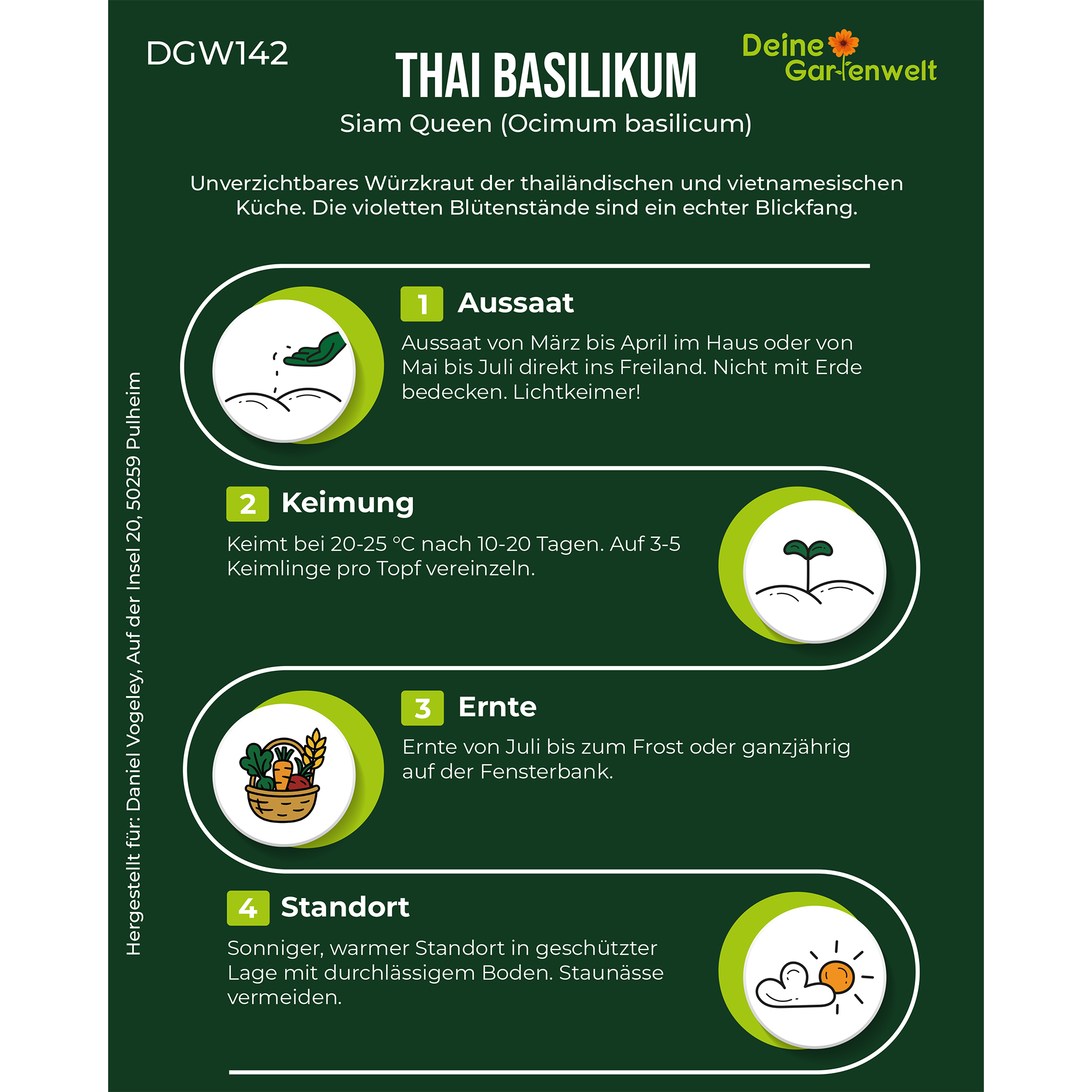 Basilikum Thai Siam Queen