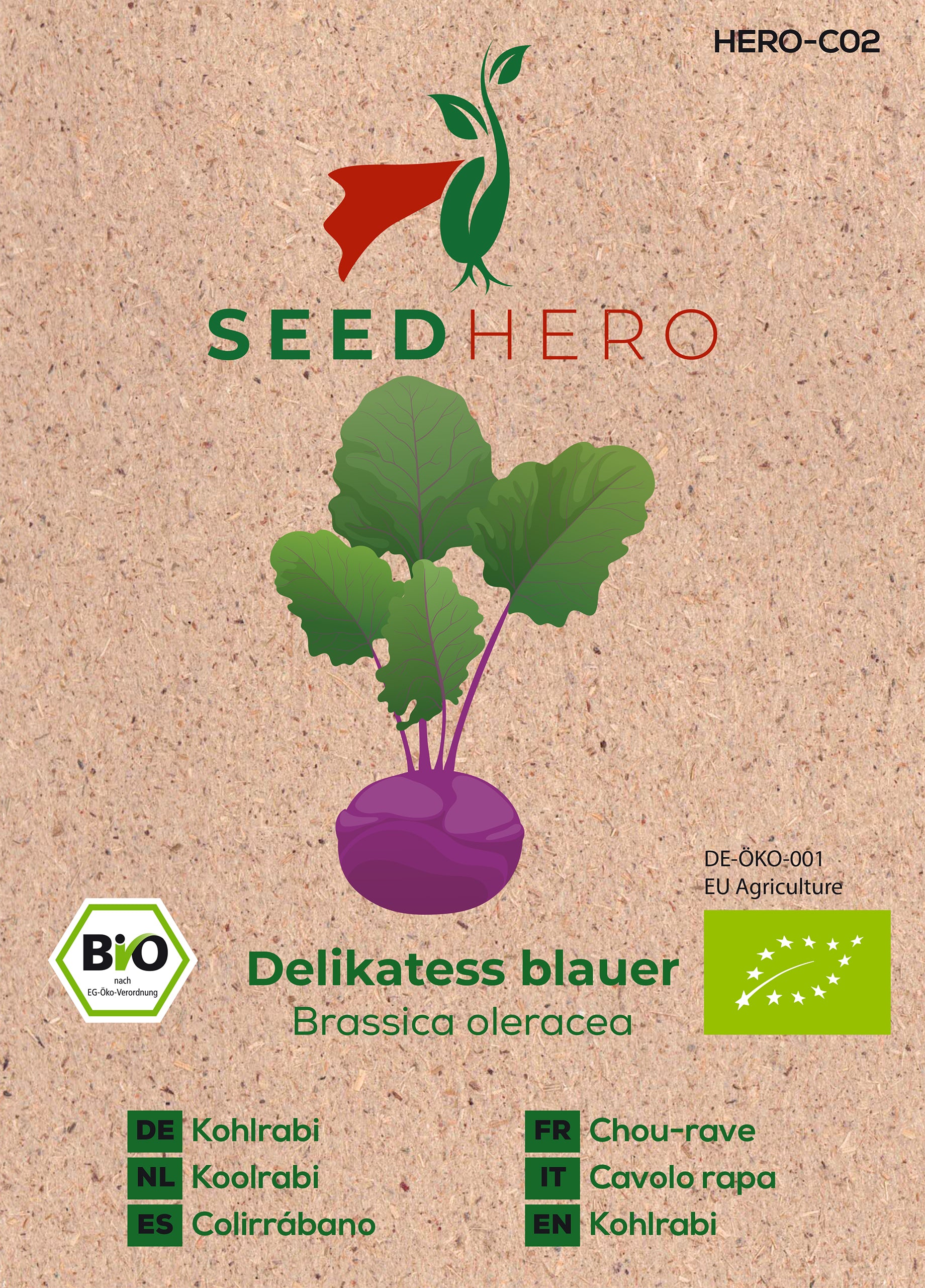 BIO Kohlrabi Delikatess blauer