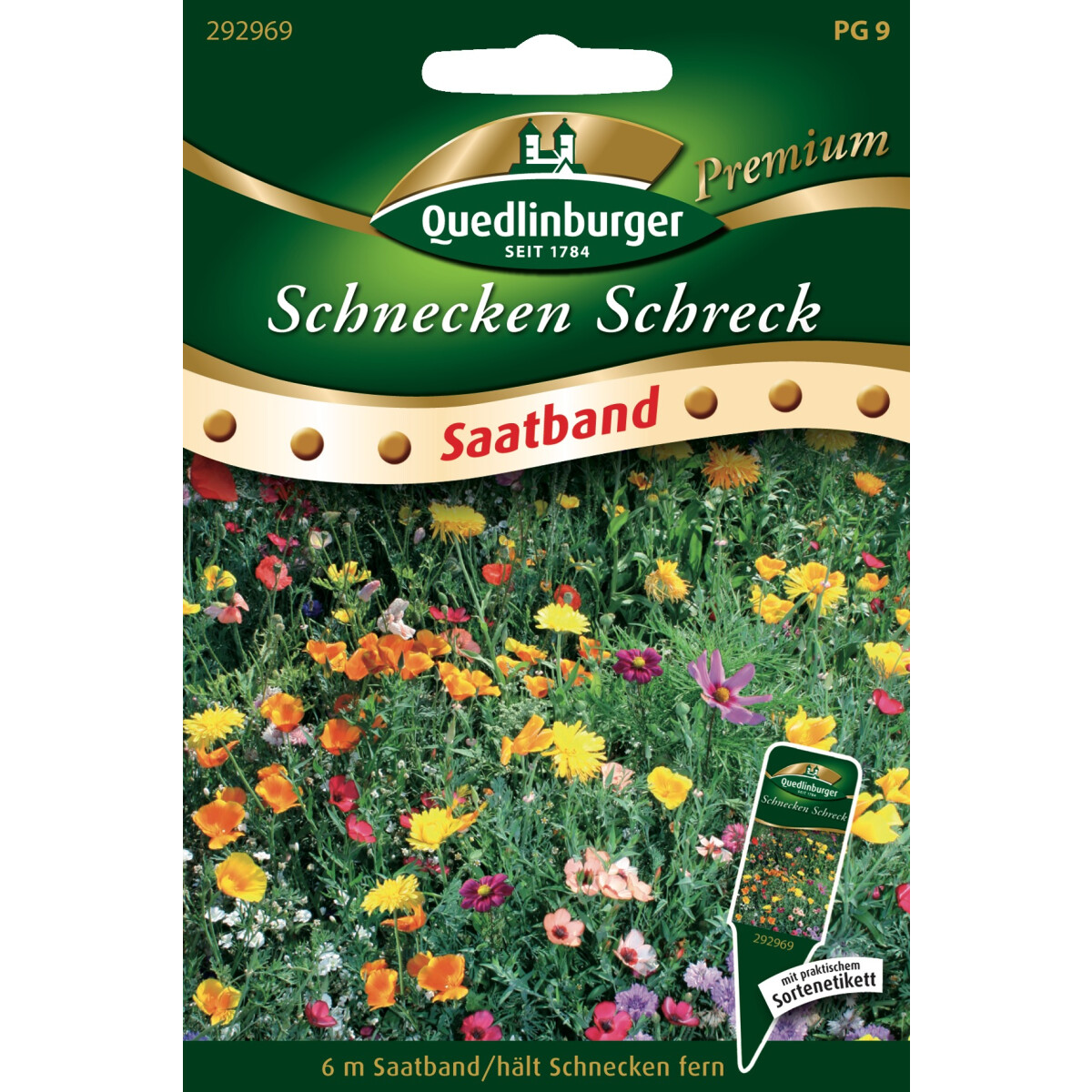 Schnecken Schreck blühende Mischung Saatband